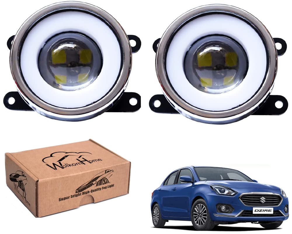 WolkomHome Car Fog Light With PROJECTOR 3X1 LED DRL Car Light