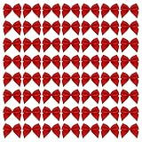 【Paket einschließen】:Sie erhalten 200pcs 1 Zoll rot Satinband Schleifen, genug Menge für Sie, um eine lange Zeit zu verwenden und sind ideal für Geschenkverpackungen, Hochzeitsdekoration, Scrapbooking, Haarschleifen machen, Nähen und etc.