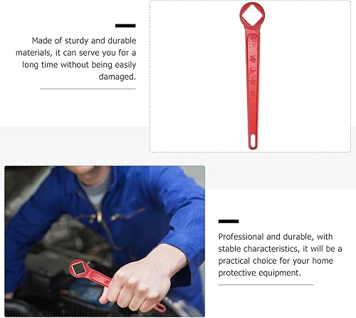 Miniatura 3 de TEHAUX Llave de hidrante de incendios Llave de lucha contra incendios Llave de hidrante Llave de herramienta de boca de incendios Llave de lucha