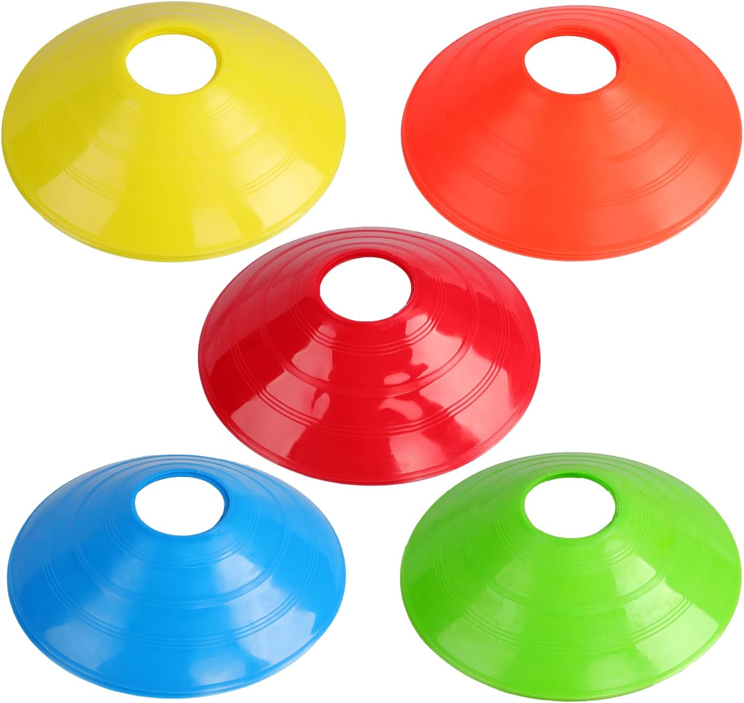 YJZQ 15 Pcs Football Training Disc Set Cone Marking Disc Agility Disc