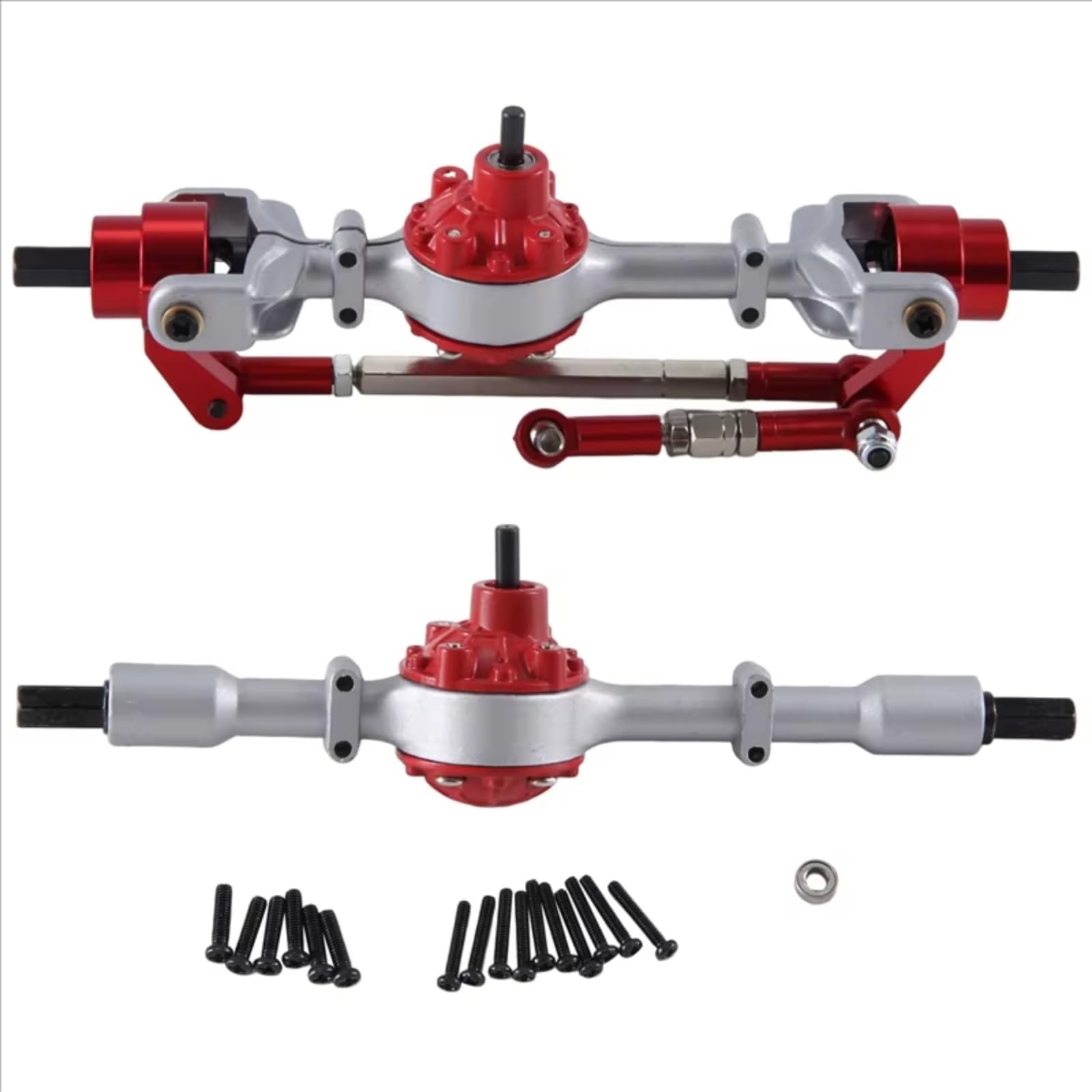 Compatibile Con WPL C14 C24 B14 B24 B16 B36 1/16 Parti Di Ricambio Per Auto RC, Accessori, Gruppo Assale Anteriore E Posteriore In Metallo Accessori
