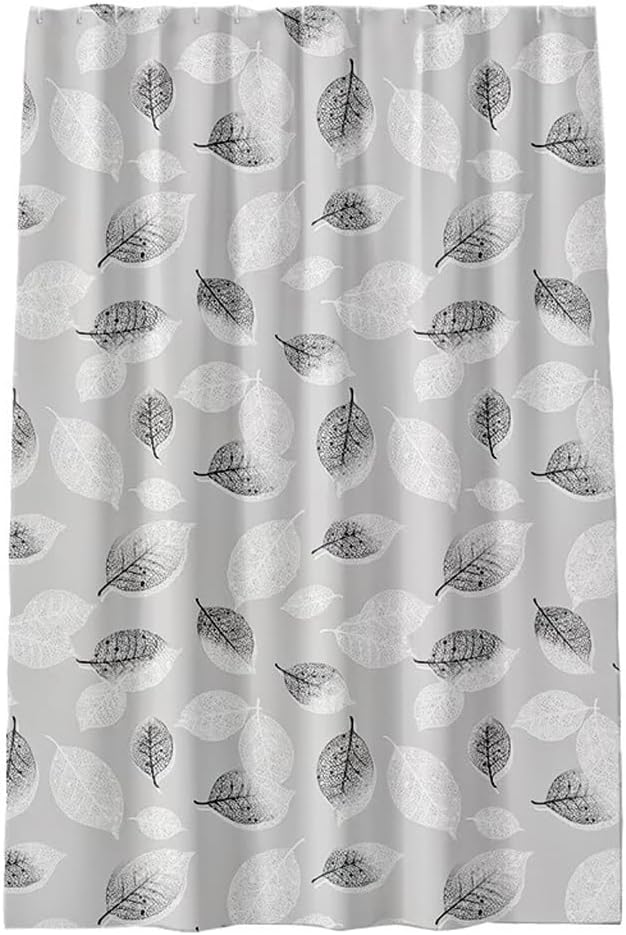 Shower Liner Shower Curtain PEVA Shower Liner Bath Shower Curtain Bathroom Partition Curtain Home Shower Curtain with Hook Suitable for Bathroom (Size : W180xH200cm) ()