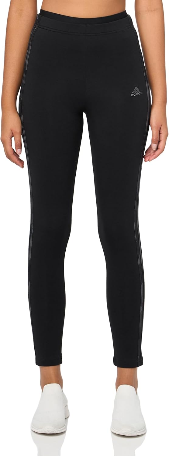 adidas Womens Essentials 3-Stripes Camouflage Printed 7/8 Length Leggings