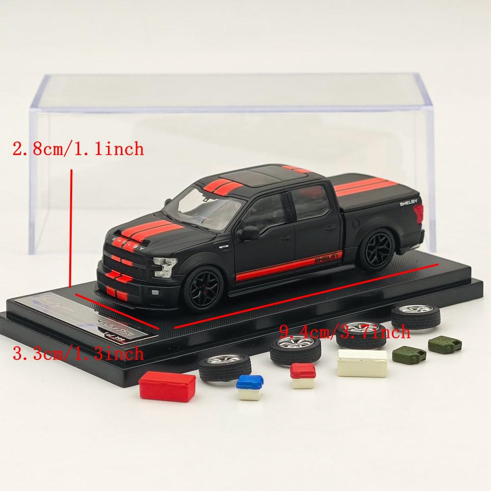 Funny Model 1:64 Shelby F150 Shelby Super Pickup Black Diecast Models Car Limited Collection