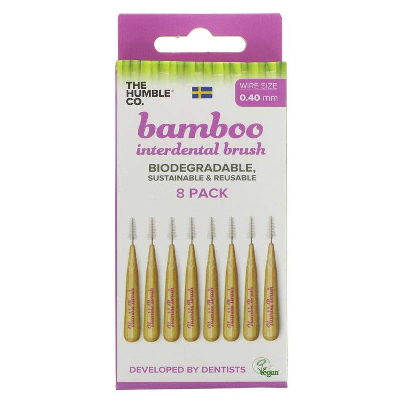 The Humble Co. Bamboo Interdental Brushes Size 00,4 mm