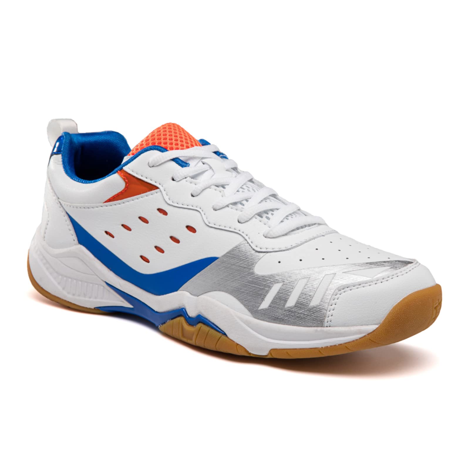 LUPWEEPickleball Shoes for Men Women All Court Tennis Shoes Lightweight Indoor Outdoor Court Training Racketball Squash Volleyball Sneaker Shoes White Blue M8.5 X