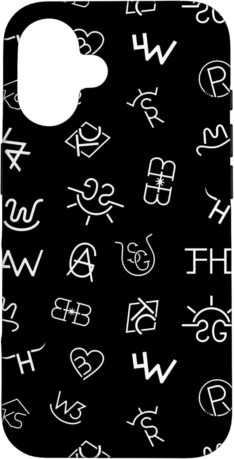 Western Cowboy Cowgirl Cattle Brands Seamless Pattern Case for iPhone 16