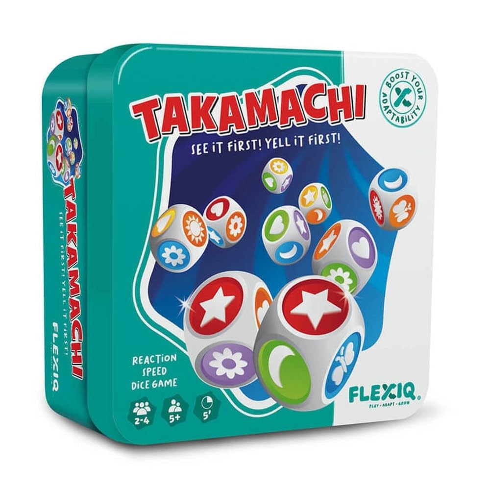 FlexiQ | Takamachi | Dice Game | Ages 5+ | 2-4 Players | 5 Minutes Playing Time