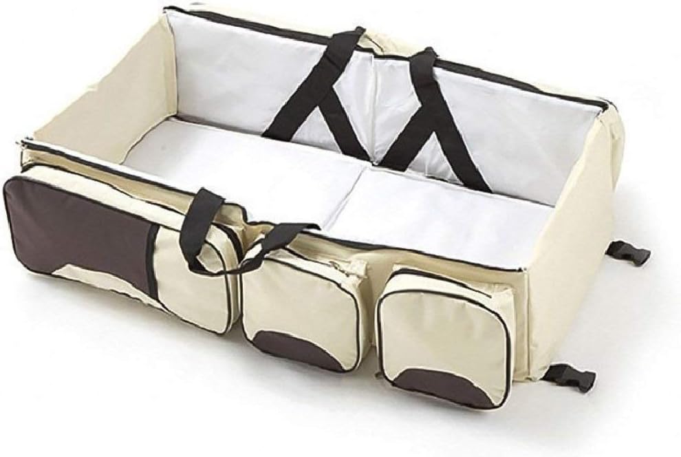 Labdhi creation Multi Functional Baby Travel Bed Cot/Bassinet and Folding Mummy Bag