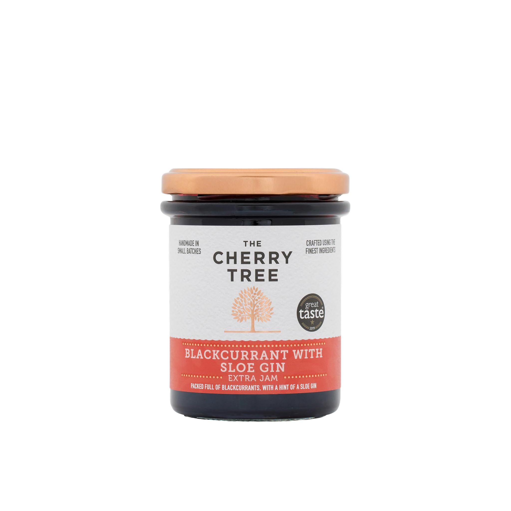 The Cherry Tree - Blackcurrant Jam with Sloe Gin Extra Jam, 225g