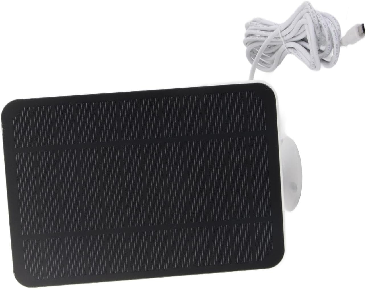 Solar Panel Security Camera IP65 Solar Charger 360 Degree Adjustable Bracket for Outdoor Surveillance (White)