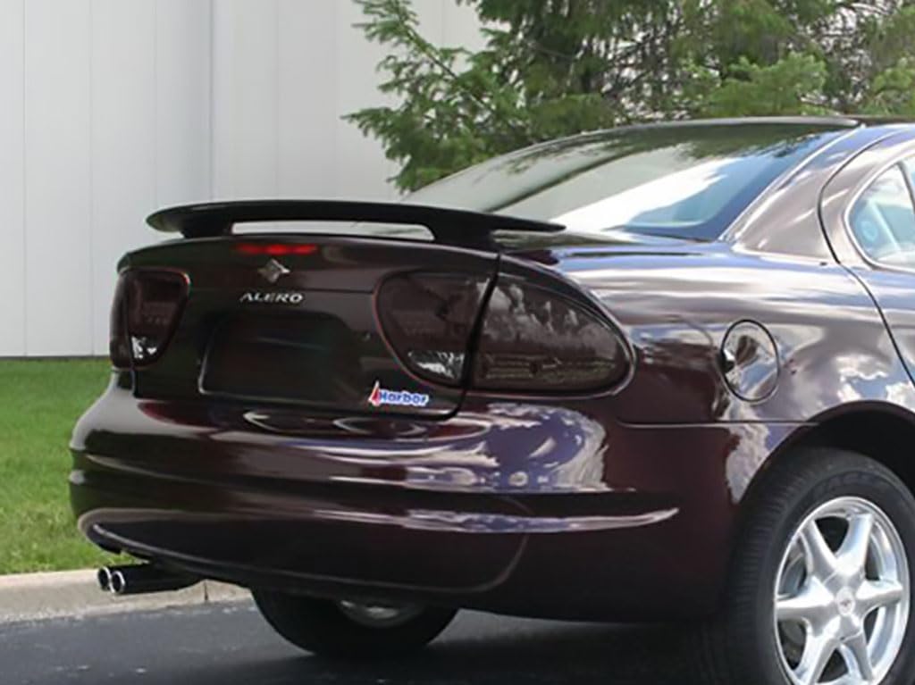 Rvinyl Tail Light Tint Covers Compatible with Oldsmobile Alero 1999-2004 - Blackout Smoke