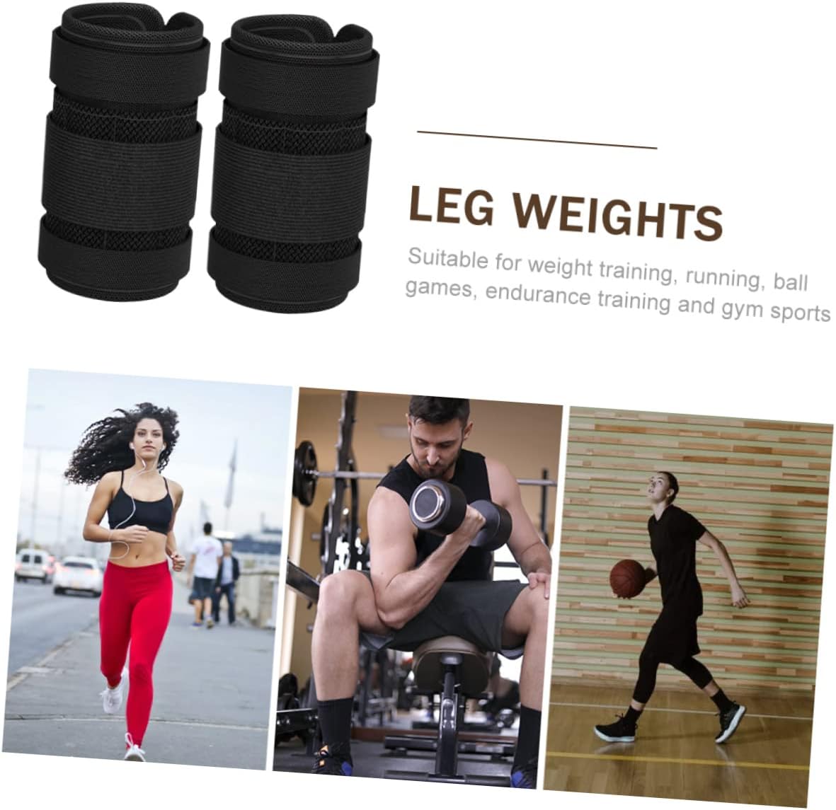 1Set Leg Ankle Weights Total for Home Workouts Running Fitness Training Comfortable Design for Strengthening Lower Body Muscles and Burning Calories