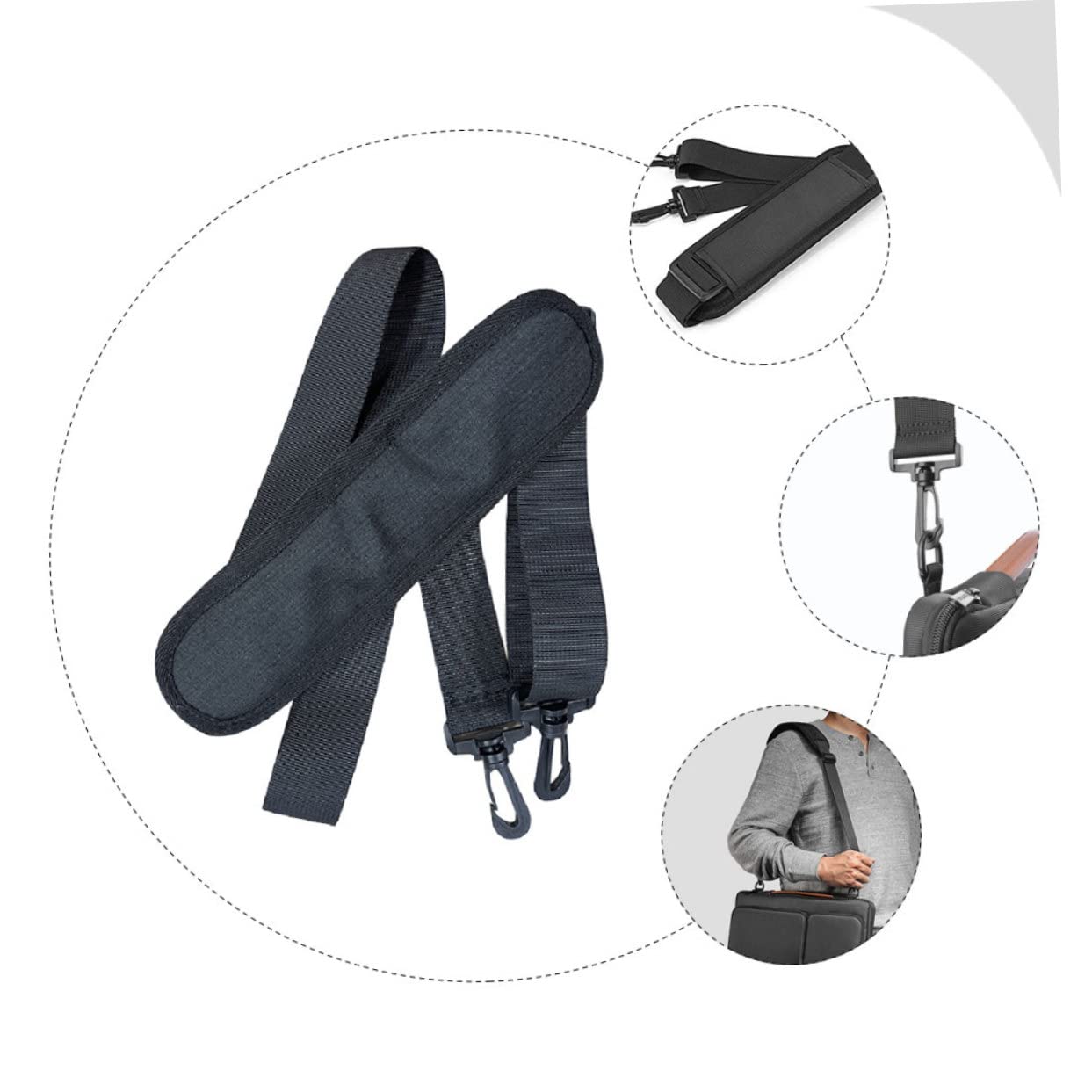 Gadpiparty 3 Correas Universales para Mochila Bolso Bolso Bolso De Mano Correa De Repuesto para Bolso Cinturón De Repuesto Correa para Bolso De Hombro Accesorios De