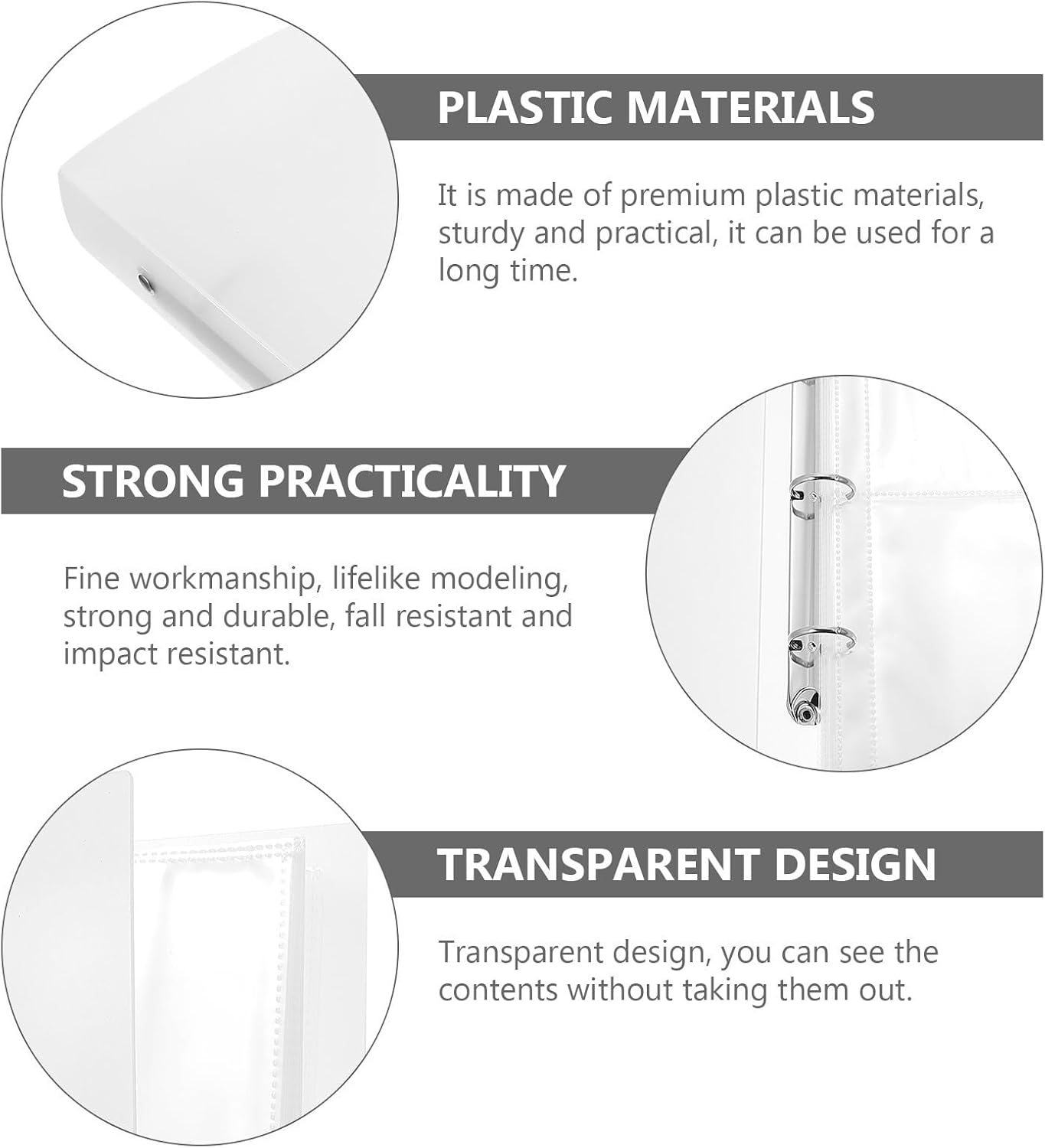 Tickets Album with Sleeve Pages, PP Travel Holder for Photos