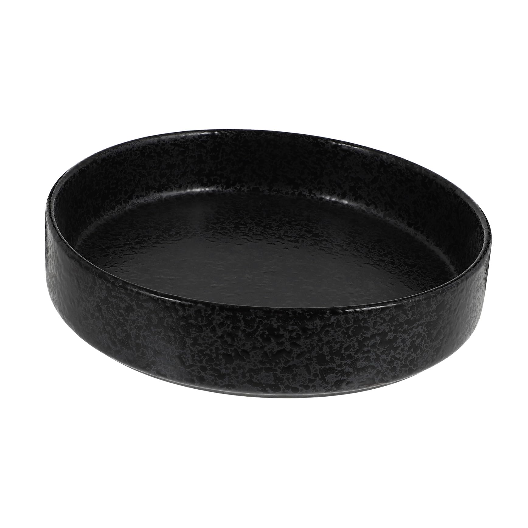 Pot de fleurs en céramique noire 20 cm pour intérieur et extérieur