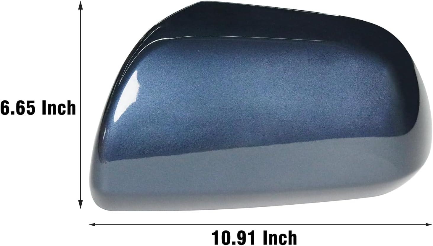 Compatible with 2012-2020 Toyota Sienna Left Driver Side Mirror Cap Cover, Blue Side Door Rearview Mirror Cover Replacement Without Turn Signal Light for Sienna Replaces for 87945-08021-J0