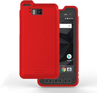 Case Compatible with Sonim XP8 Phone Model XP8800, Durable Slim Flexible Cover Case with Drop Protection Red