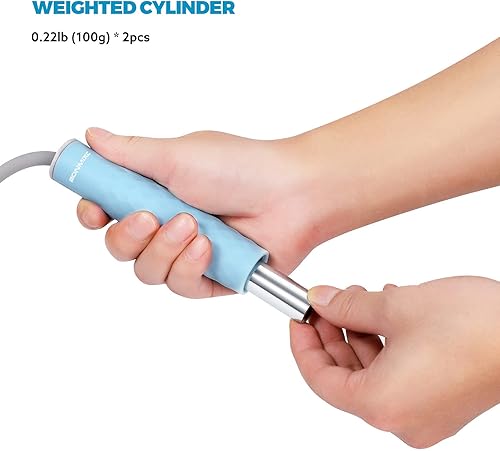 Miniatura 2 de BONMIXC Jump Rope 3 Styles  1-LB Weighted Jump Rope for Adults Women.  Speed Jump Rope with Ball Bearings for Fitness.  Lightweight Skipping Ropes