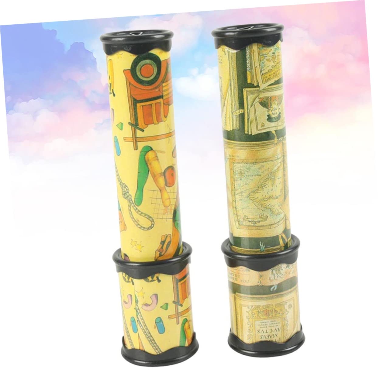 Kaléidoscope Classique En Verre Multicolore - Jouet Nostalgique Pour Enfants Et Adultes - Fait Main, 20cm