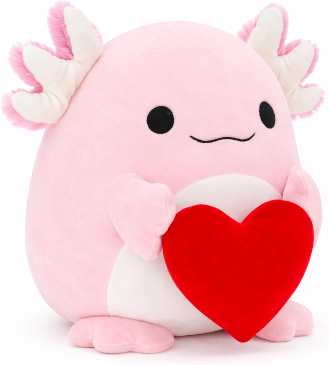 Adorable Heart-Hugging Axolotl Plush Toy,11“ Soft Stuffed Animal, a Must-Have for Axolotl Lovers — Perfect for Boys & Girls, Valentine's Day, Anniversaries, and Birthday Gifts(Axolotl)