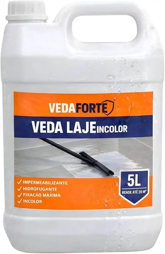 Veda Laje Manta Líquida Impermeabilizante Líquido Incolor [5 Litros] Anti mofo Isolante térmico