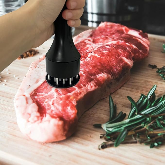 Ablandador de Carne de Acero Inoxidable con 21 Agujas miniatura 2
