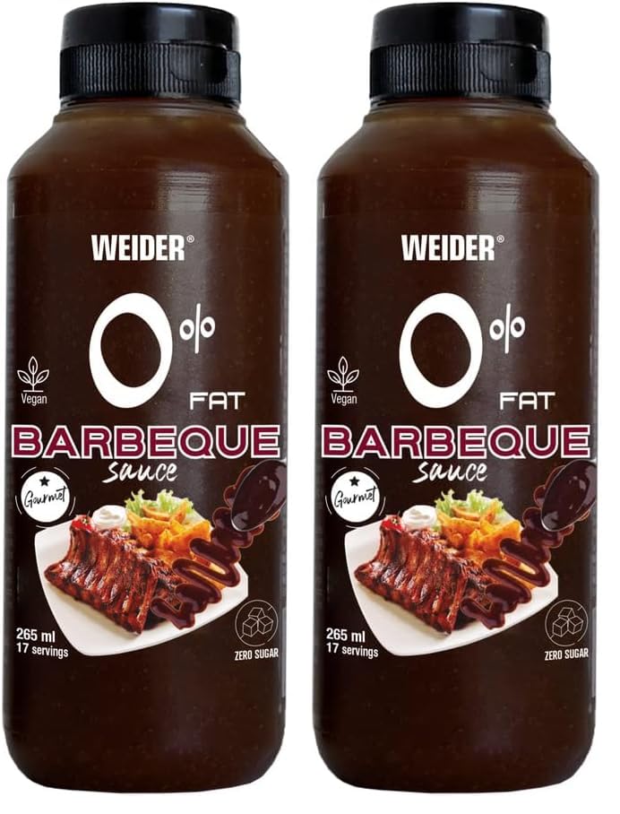 Zero Barbecue Sauce. Zero Fat Sauce. Zero Sugar. 265 ml (Pack of 2)