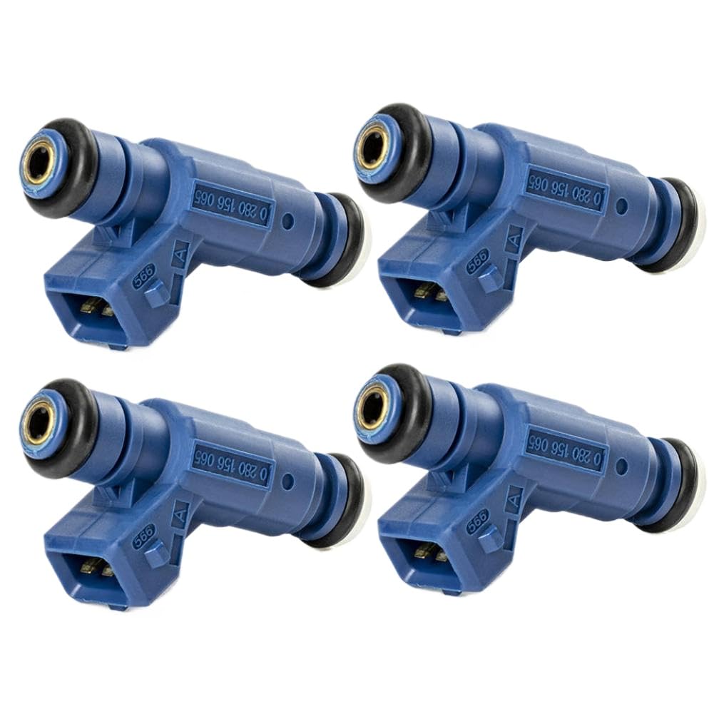 Knzwebmce Onecolor 4 Pack Fuel Injector Nozzles 0280156065 06B133551m Compatible With Audi A4 1.8L I4