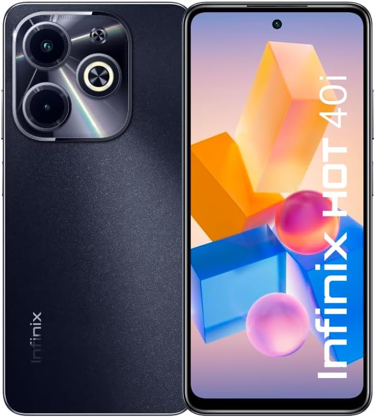 Infinix Hot 40i RAM: 88GB ROM: 256GB 6.6 HD Display 50MP Dual AI Rear Camera 32MP Crystal Clear Front Camera 5000mAh Battery with 18W Fast Charge -