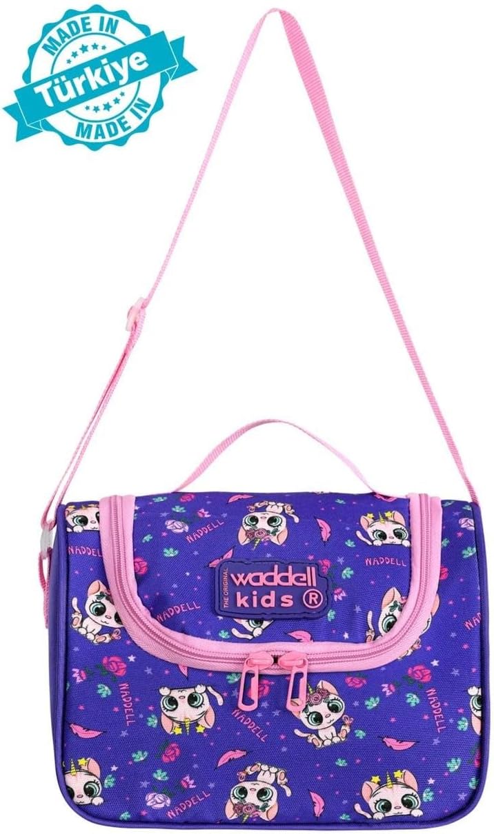 Waddell Kedi Desenli Termal Beslenme Çantası, Çok Renkli, Kız Çocuk