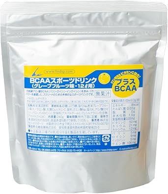 LINDSPORTS Sports Drink Powder for 12L Grapefruit Flavor BCAA Blended, 2