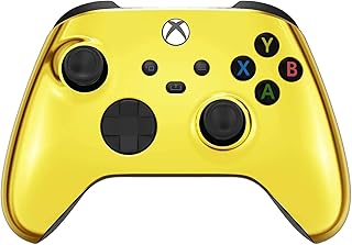 Custom Controllerzz Wireless Controller for Microsoft Xbox Series X/S & Xbox One - Custom Soft Touch Feel - Custom Xbox Series X/S Controller (X/S Gold)