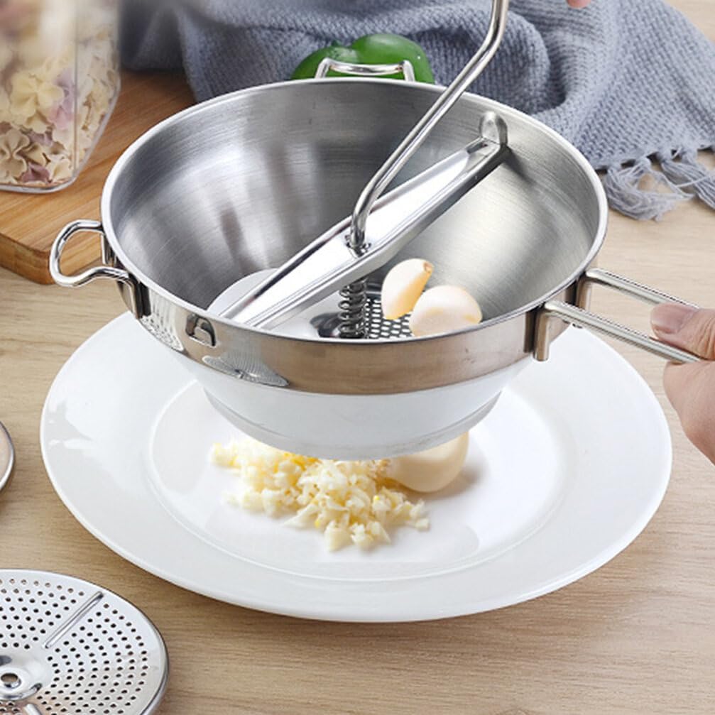 Cabilock Stainless Steel Potato Ricer Multipurpose Kitchen Tool Manual Food Masher Potato Masher for Baby Food
