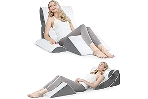 Forias Orthopedic Tummy Tuck Pillow Set for Post-Surgery Recovery and Acid Reflux