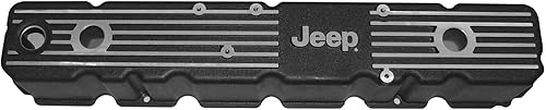 Miniatura 1 de Omix-Ada | DMC-6914 | Tapa de válvula del motor, logotipo Jeep | Compatible con Jeep CJ7 / CJ8 Scrambler 4.2L 1981-1986