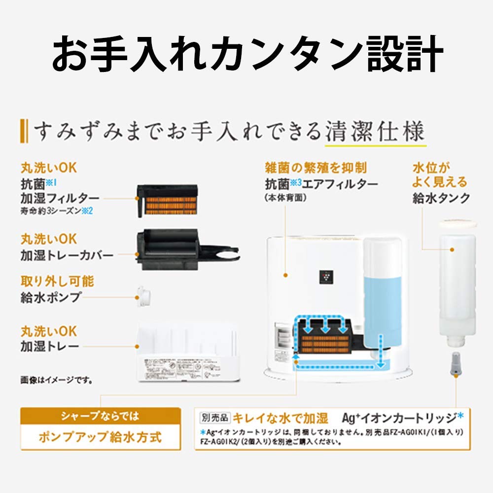 Amazon | 【セット販売】シャープ プラズマクラスター搭載 加湿機能付