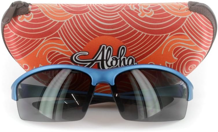 Aloha Eyewear Stone Creek® MX1 Men's Wrap-Around Bifocal Reading Sunglasses (Blue Skies +2.00)