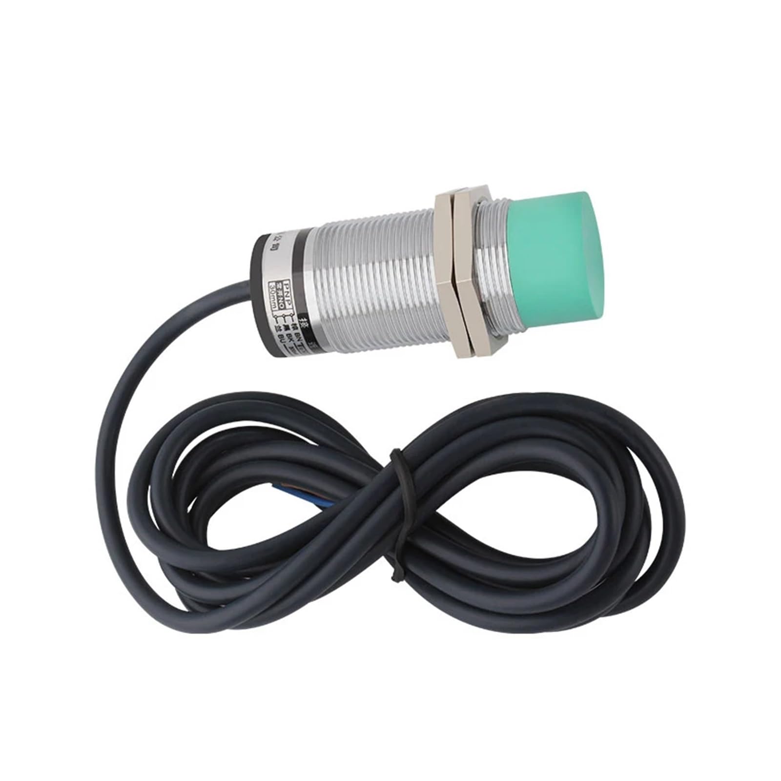 PEQYUACTE Capacitive Proximity Switch LJC30A3-HZ/BX 3-Wire NPN NO 24V Metal/Non-Metal Sensor Switch