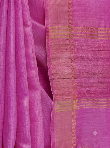 Charkha Silk gold bhagalpuri silk saree – image 4