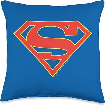 Supergirl TV Series Logo 3D Throw Pillow, 16x16, Multicolor