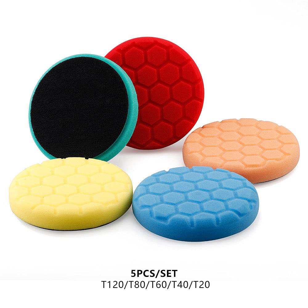 3" (80mm)/5"(125mm)/6"(150mm) gąbka samochodowa podkładki do polerowania i polerowania Podkładki polerskie do polerki do buforów samochodowych DA/RO/GA, F, podkładka 6 cali