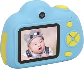 JUNWU Mini câmera digital de desenho animado, conveniente segura 610 mAh grande capacidade 6 polegadas HD tela infantil câmera carregamento USB para vídeo para tirar foto