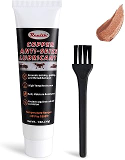 Realth Copper Anti Seize Thread Lubricant 30g Anti-Seize Grease High Temp Compound for Brake Systems, Spark Plugs, Battery Terminals & Metal Parts Automotive, Electrical & Industrial Use