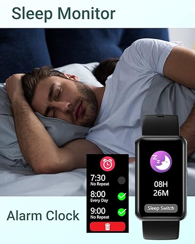 Miniatura 5 de HUAKUA IP68 - Reloj de fitness para hombres, mujeres y niños, sin Bluetooth, sin aplicación, sin necesidad de teléfono, impermeable, pantalla táctil