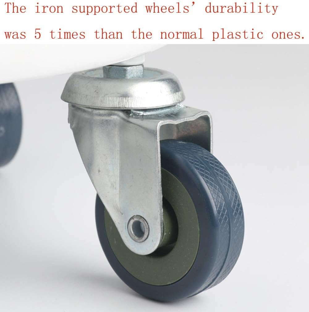 Mornteko Plant Pallet Caddy, 15.94" Heavy Duty Metal Planter Pot Mover, Plant Pot Pallet Dolly Caster with Iron Wheels, 2 Pack (15.94 inches, Bronze)