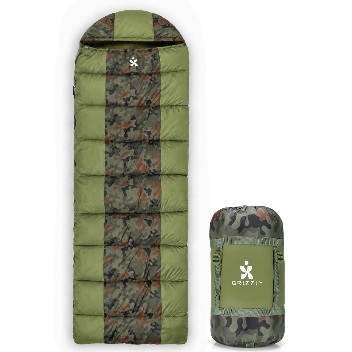 Crossroute Grizzly | Rectangular Winter Sleeping Bag for Adults | Fits Users Up to 6'5" | -5°C to 2°C | All Season Bag for Trekking, Camping & Hiking-image-33
