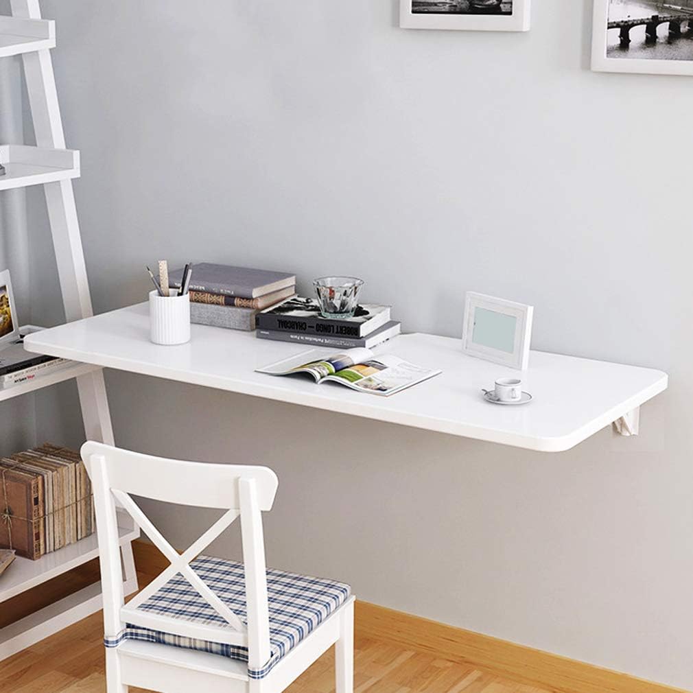 Foldable Wall-Mounted Kitchen Table with Screw Hole Design, Floating Desk for Computer, Laundry Workbench, Space-Saving Dining Table, Compact Folding Table