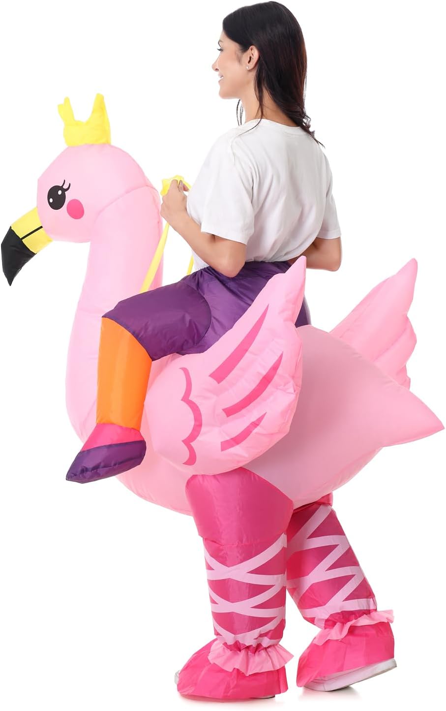 Inflatable Ride-On Animal Costume for Adults, Funny Blow Up Suit for Halloween, Carnival, Cosplay, Party, Festival