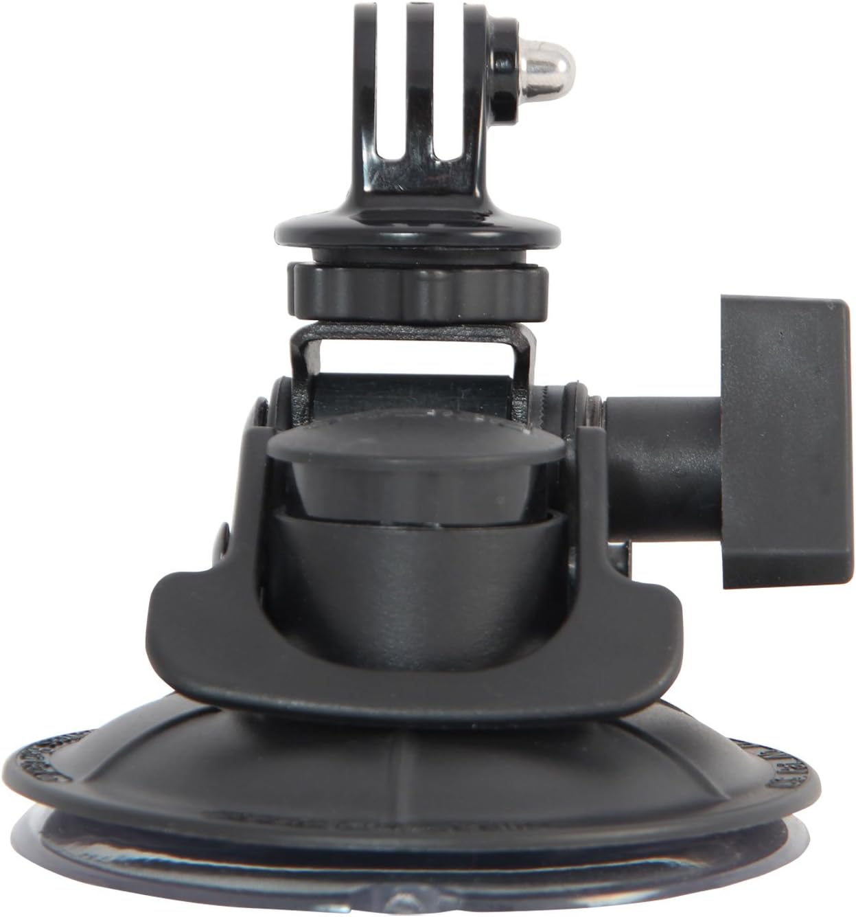 Delkin Devices Fat Gecko Stealth Suction Camera Mount with GoPro Adapter - Powerful Suction Cup GoPro Mount for Car, Motorcycle, Boat, Window | Secure and Adjustable Action Camera Holder